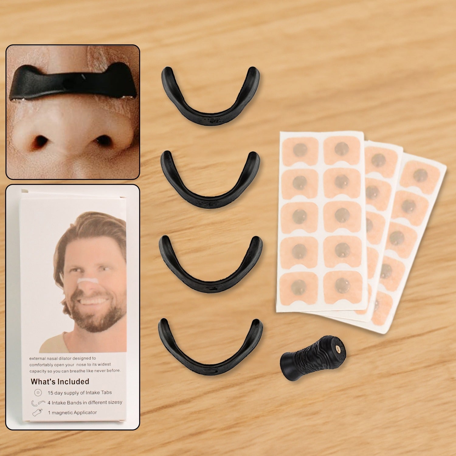 Nasal Strip Starter Kit - Boost Oxygen Intake, Reduce Snoring (1 Set) Nasal Strip Starter Kit - Boost Oxygen Intake, Reduce Snoring (1 Set)